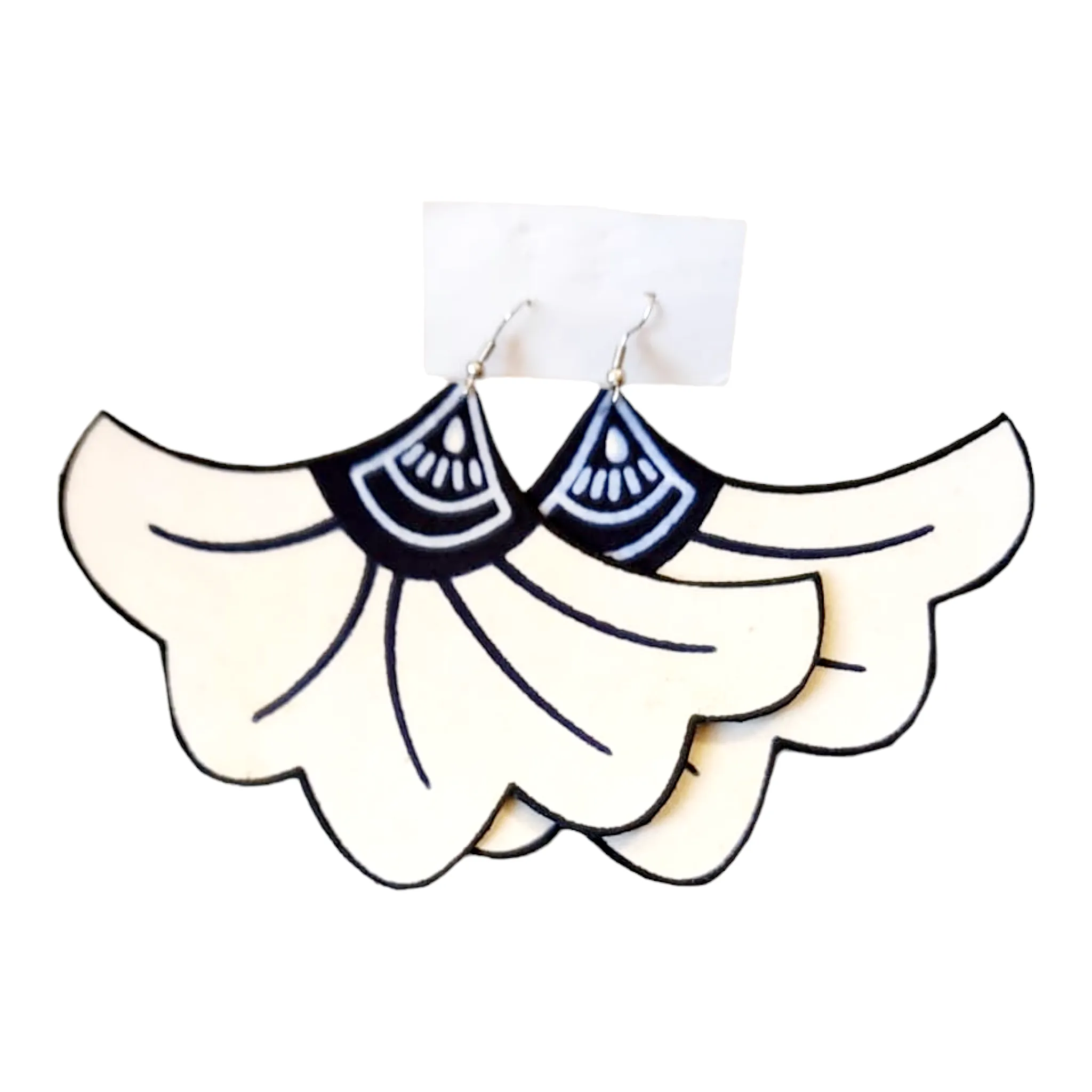 Earring - African Fabric | Bold Statement | Geri's Bluffing Boutique