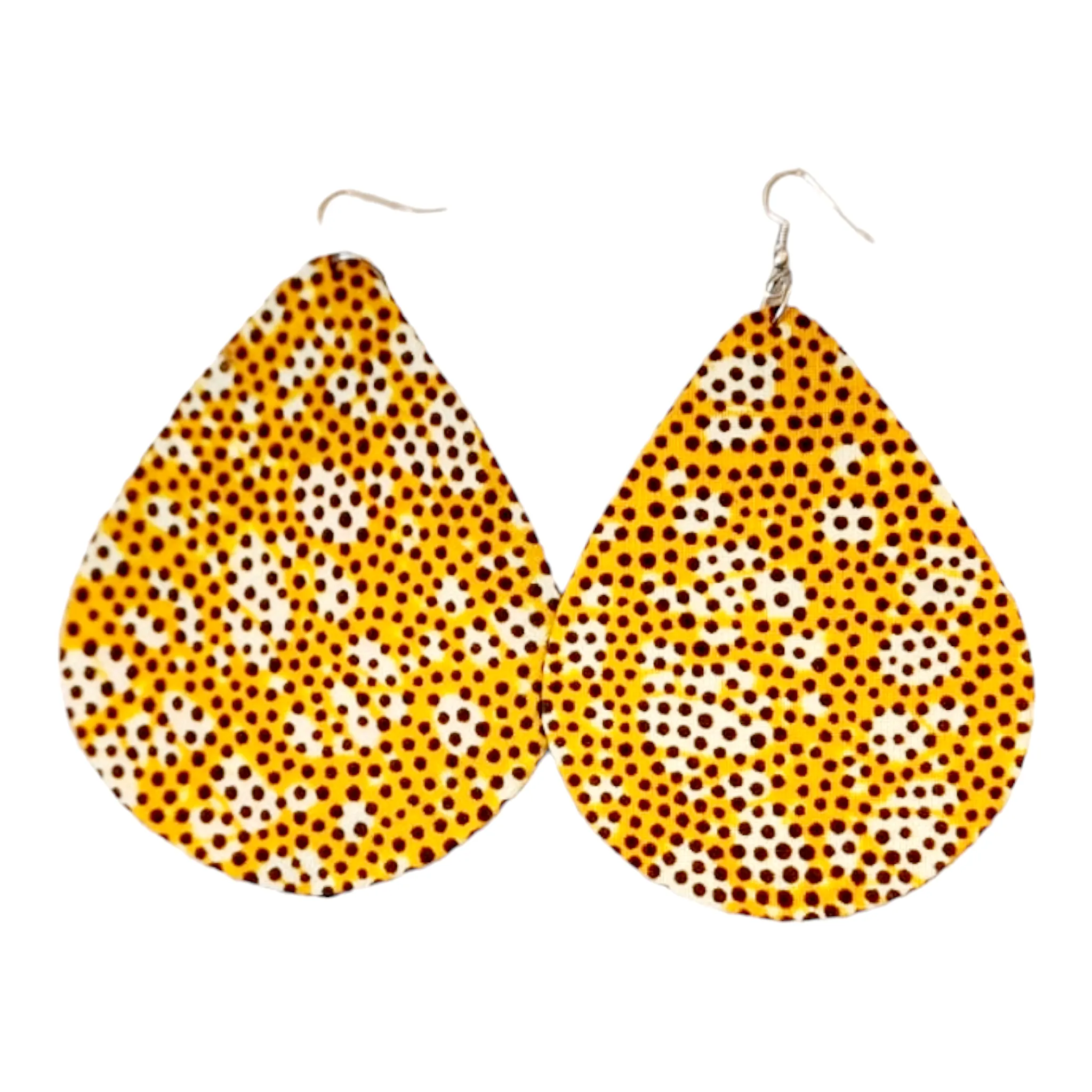 Earring - African Fabric | Bold Statement | Geri's Bluffing Boutique