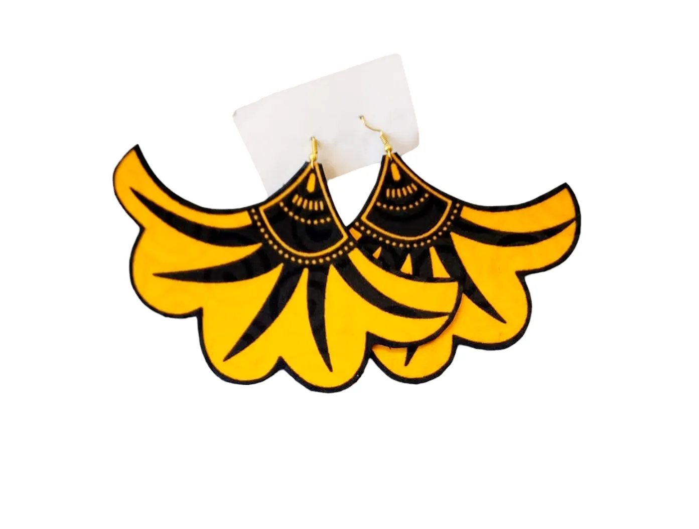 Earring - African Fabric | Bold Statement | Geri's Bluffing Boutique