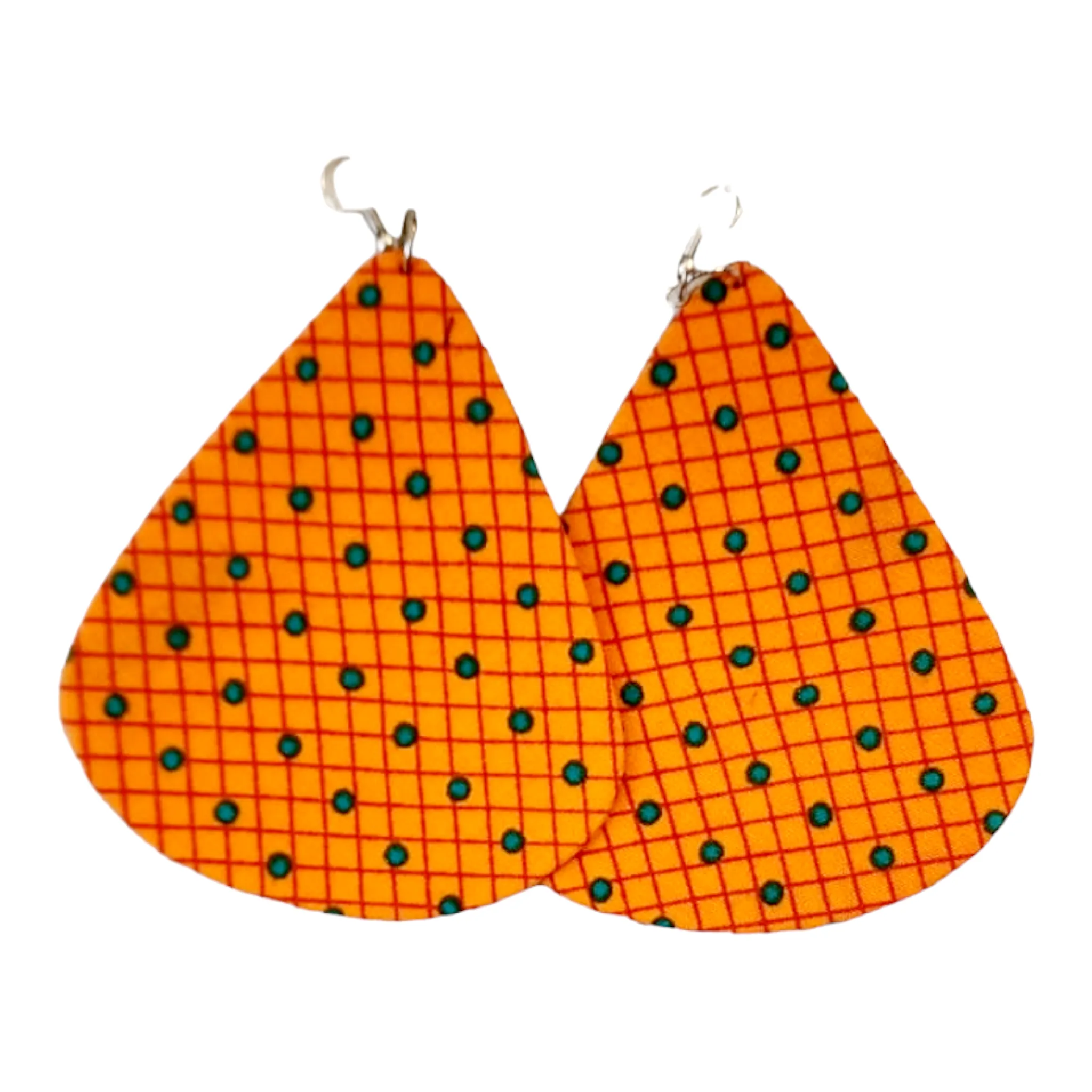 Earring - African Fabric | Bold Statement | Geri's Bluffing Boutique