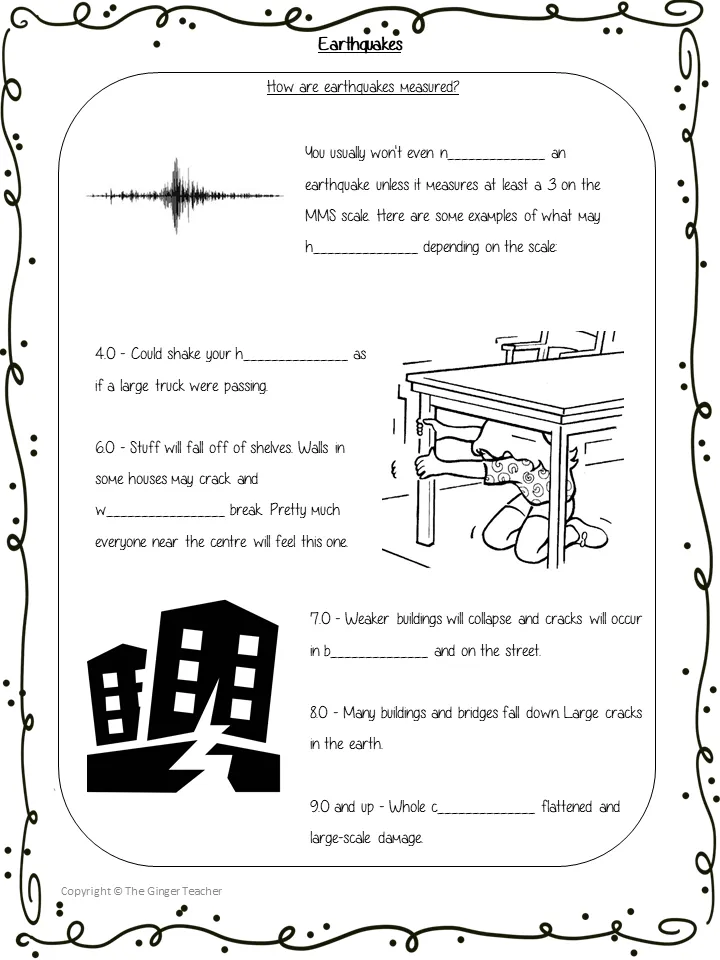 Earthquakes Science Lesson and Escape Room Bundle