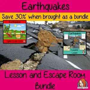 Earthquakes Science Lesson and Escape Room Bundle