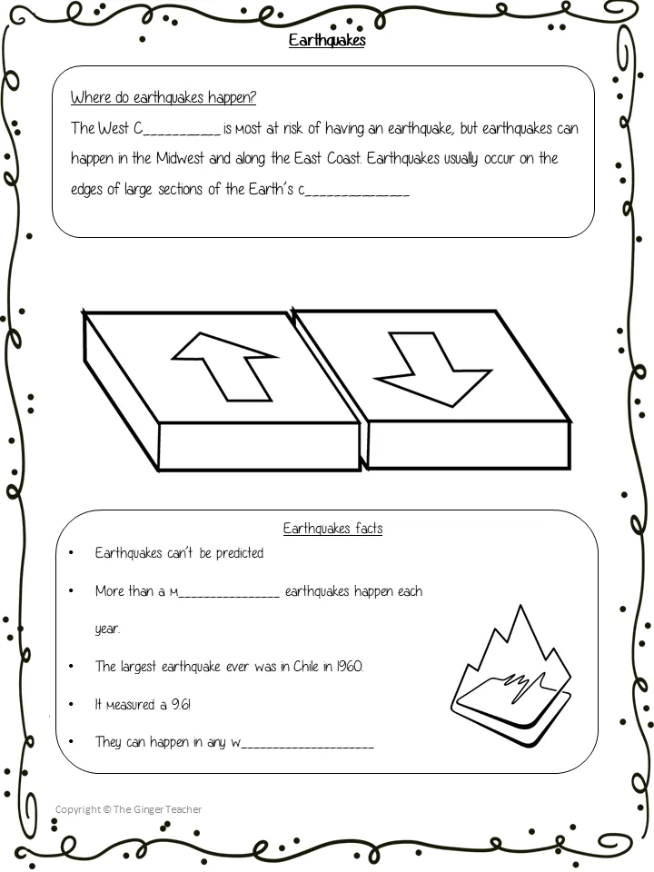 Earthquakes Science Lesson and Escape Room Bundle