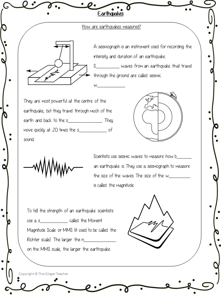 Earthquakes Science Lesson and Escape Room Bundle