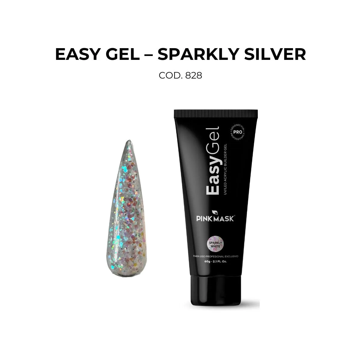 Easy Gel – Sparkly White - 2 oz