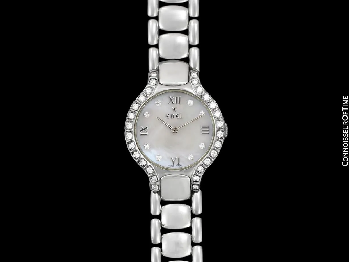 Ebel Beluga Ladies Watch - Stainless Steel with Original Factory Set Ebel Diamonds