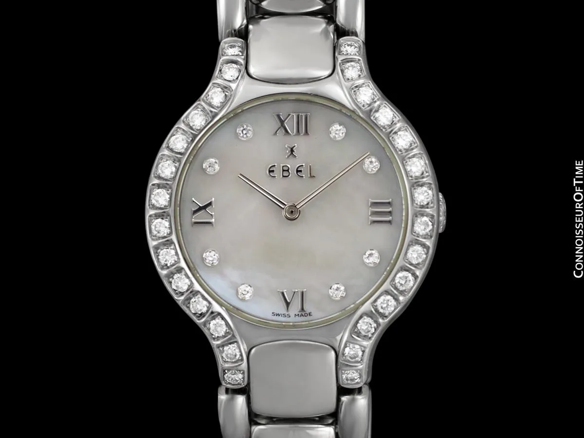 Ebel Beluga Ladies Watch - Stainless Steel with Original Factory Set Ebel Diamonds