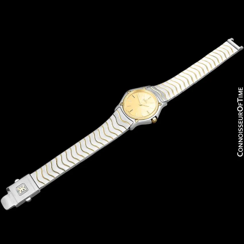 Ebel Classic Wave Ladies Two-Tone Mini Bracelet Watch - Stainless Steel & 18K Gold