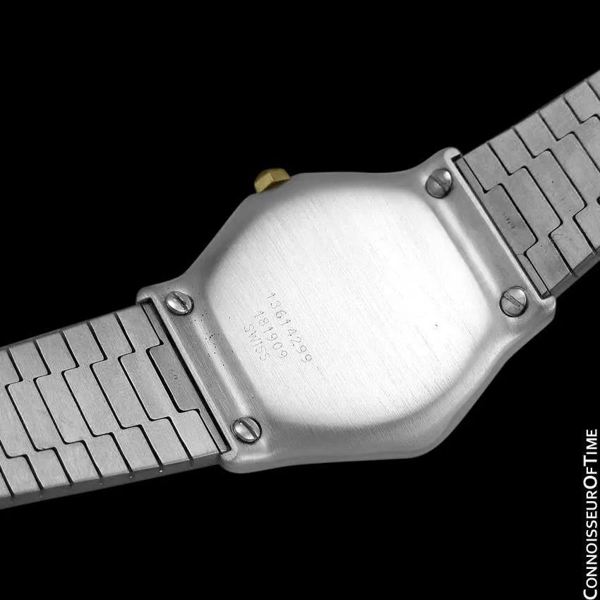 Ebel Classic Wave Unisex Mens Midsize Bracelet Watch - Stainless Steel, 18K Gold and Factory Ebel Diamonds