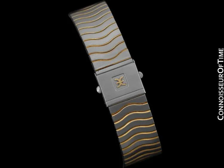 Ebel Classic Wave Unisex Mens Midsize - Stainless Steel, 18K Gold, and Ebel Factory Diamonds
