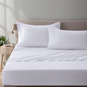 Edinburgh Luxury Cotton Micro Stripe Flat Sheet – 300 Thread Count