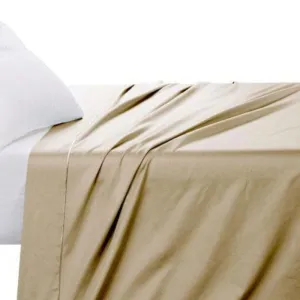 Egyptian Cotton Flat Sheet 600 Thread Count  Stone