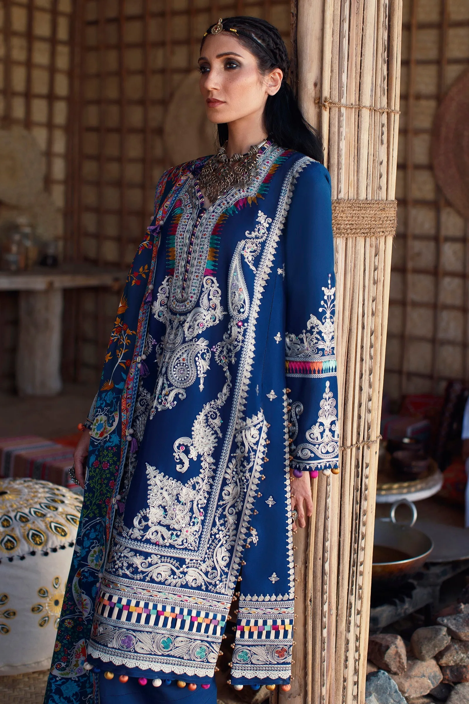 EL22-10 A (SHERINE)  | Elan Lawn 2022 | Unstitched Embroidered Lawn Suit
