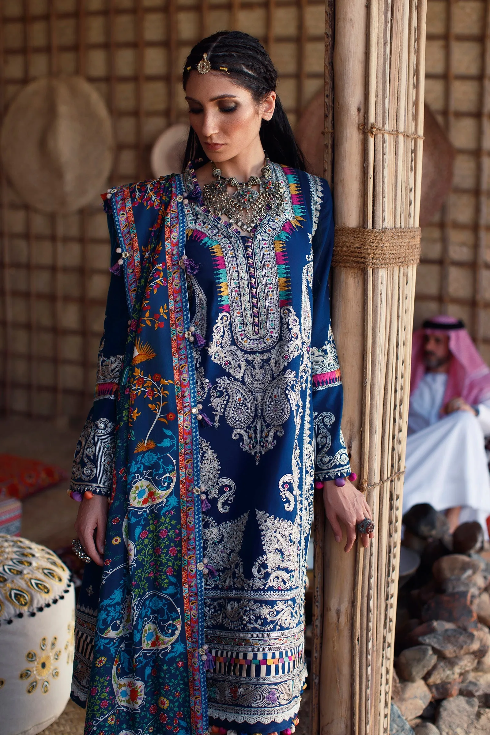 EL22-10 A (SHERINE)  | Elan Lawn 2022 | Unstitched Embroidered Lawn Suit
