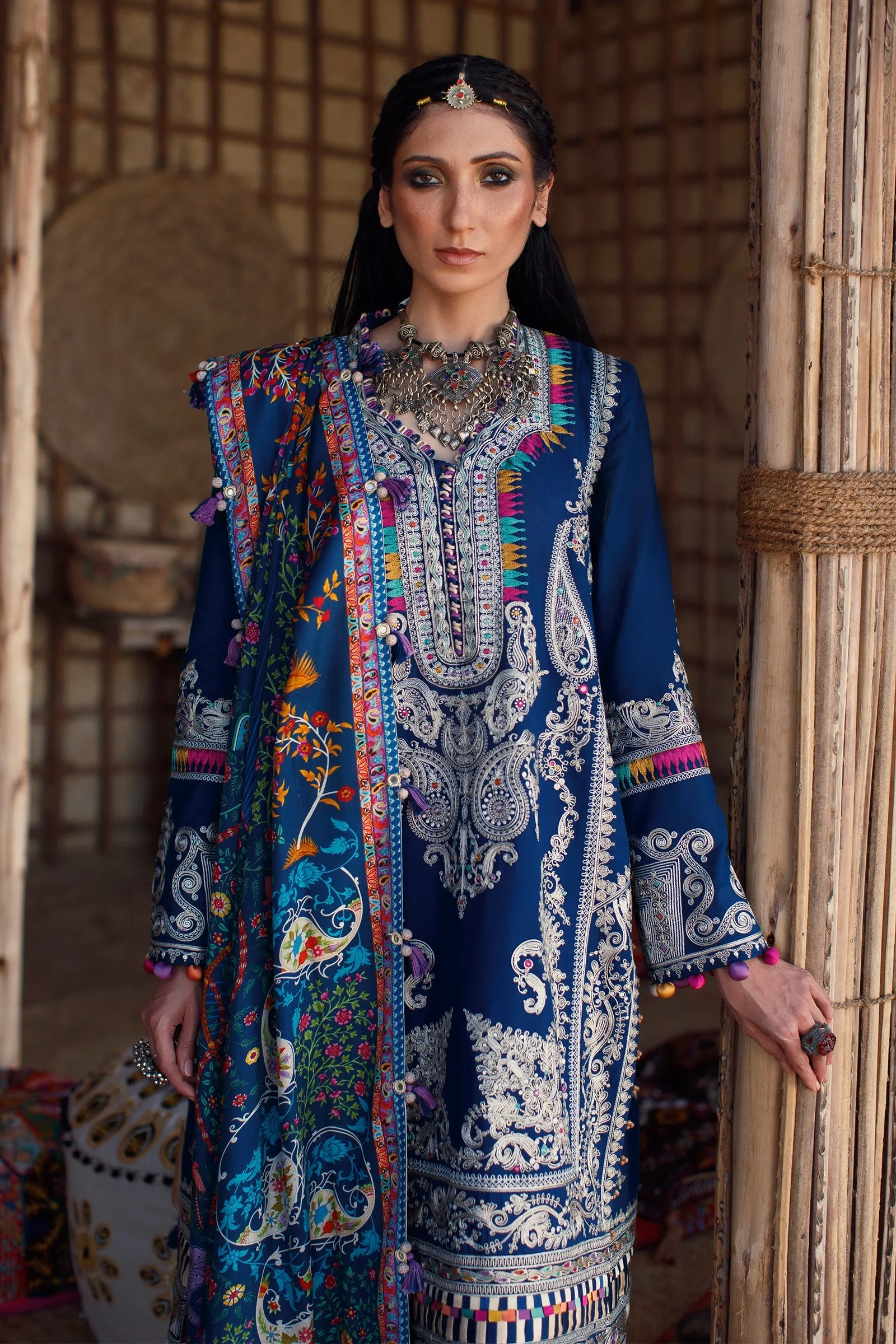 EL22-10 A (SHERINE)  | Elan Lawn 2022 | Unstitched Embroidered Lawn Suit
