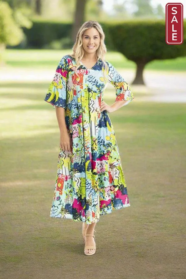Elafonissi Dress Peak Midi