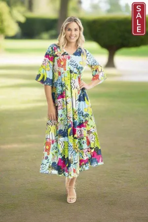 Elafonissi Dress Peak Midi