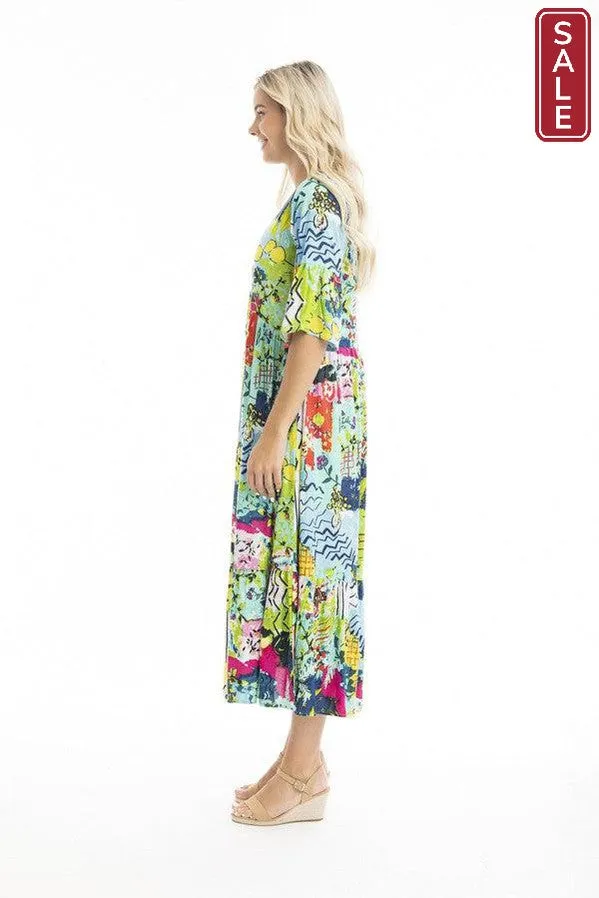 Elafonissi Dress Peak Midi