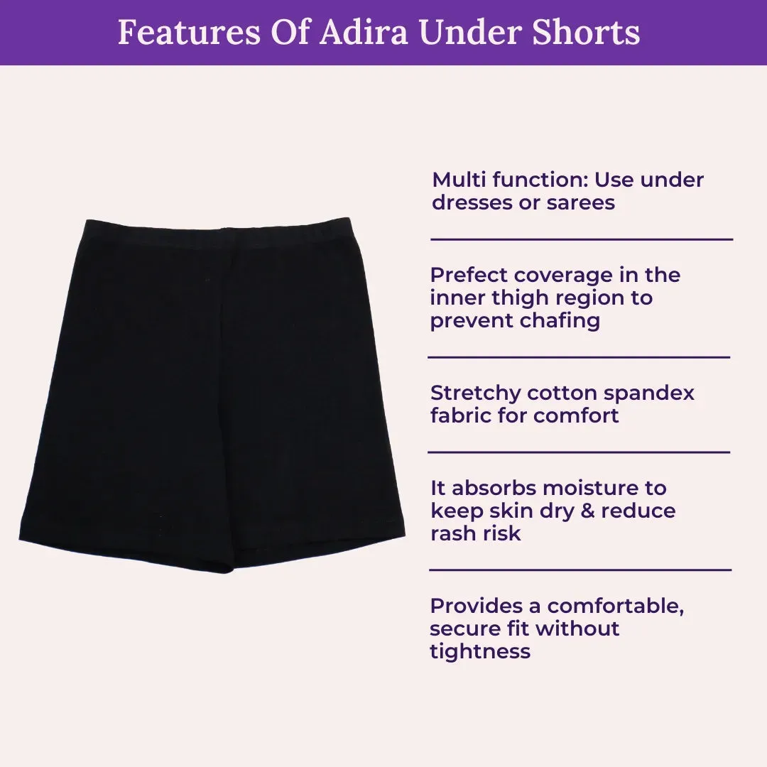 Elderly Under Shorts | Full Hip Coverage | Prevents Inner Thigh Chafing