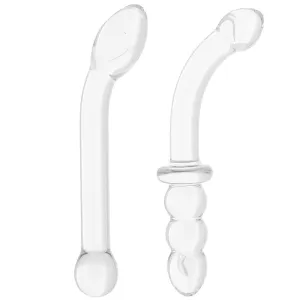 Electro Eel gläs G-Spot Pleasure Dildo Set
