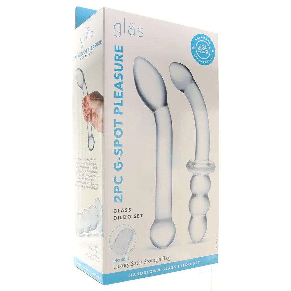 Electro Eel gläs G-Spot Pleasure Dildo Set