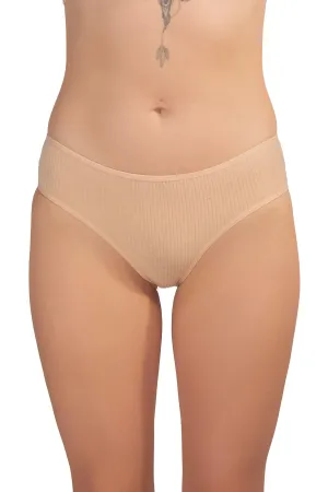 Elegant Beige Lace Panties