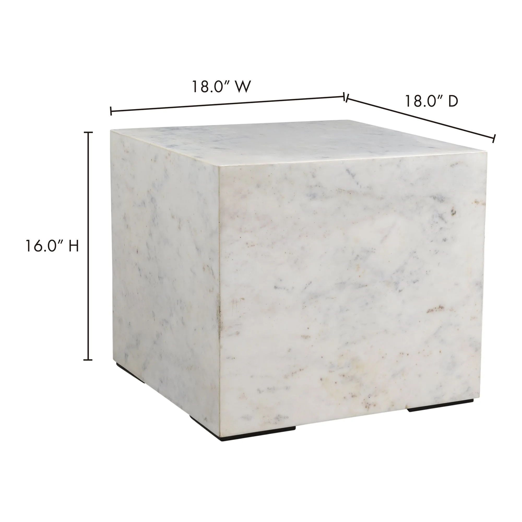 Elegant Contemporary Marble Side Table