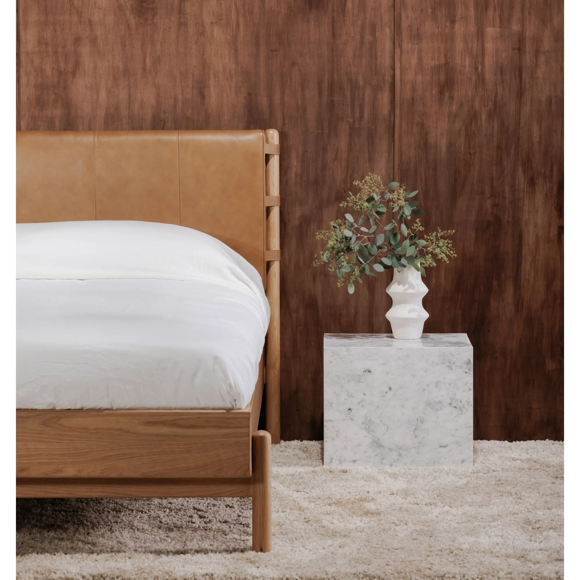Elegant Contemporary Marble Side Table
