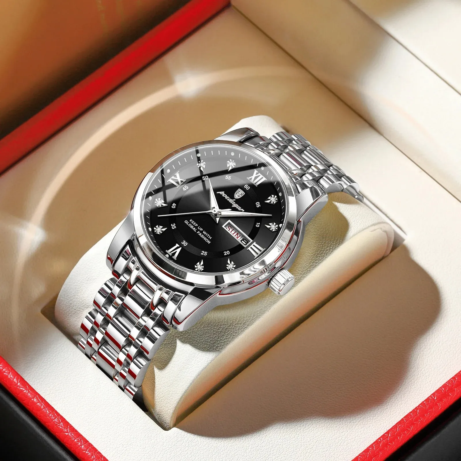 Elegant Waterproof Stainless Steel Men's Watch