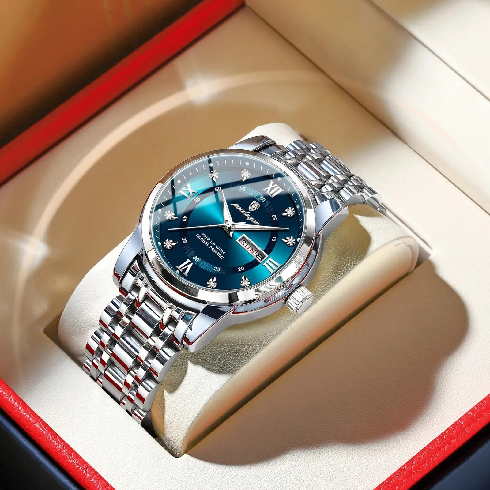 Elegant Waterproof Stainless Steel Men's Watch