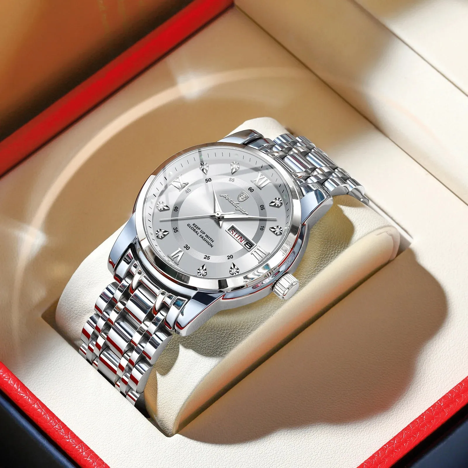 Elegant Waterproof Stainless Steel Men's Watch