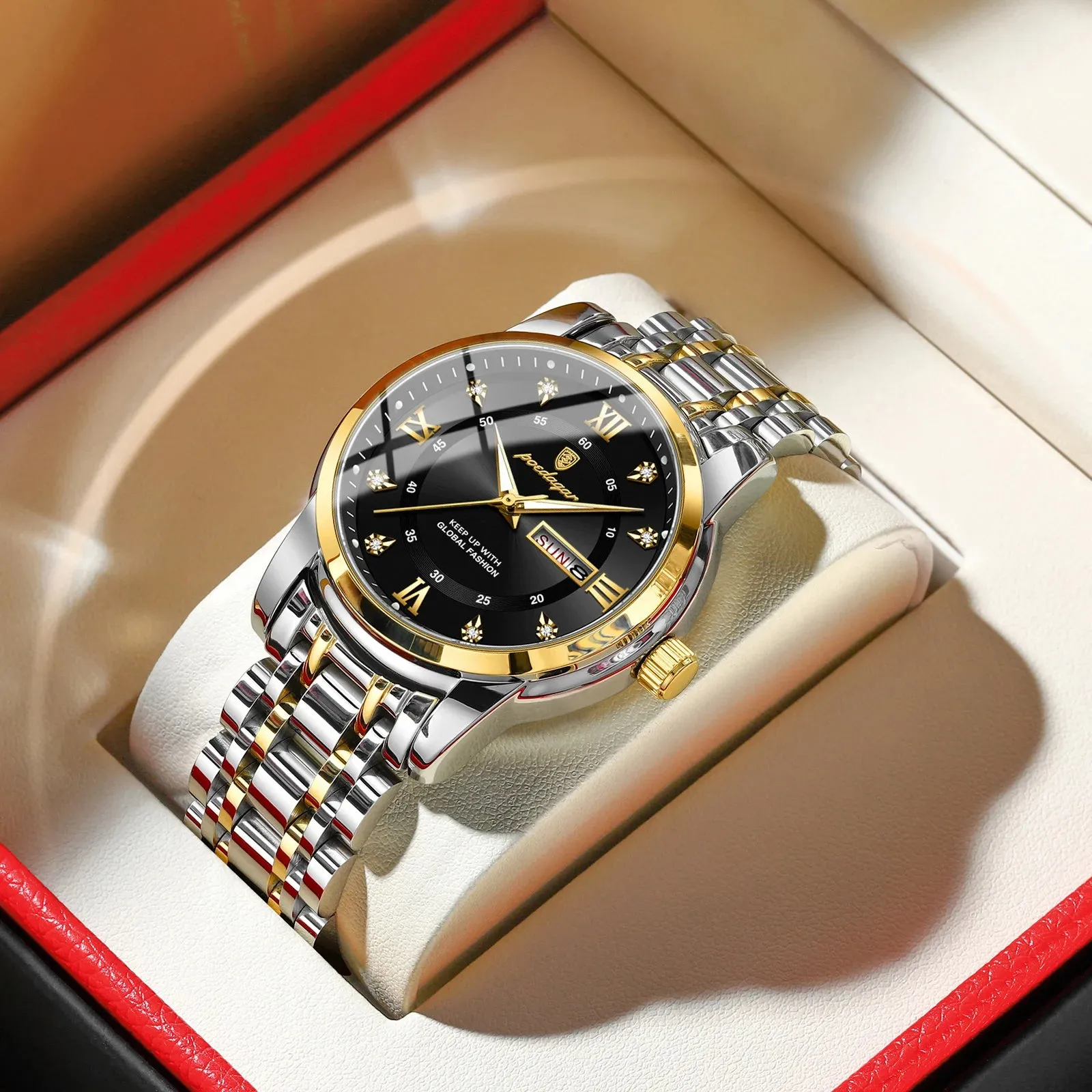 Elegant Waterproof Stainless Steel Men's Watch