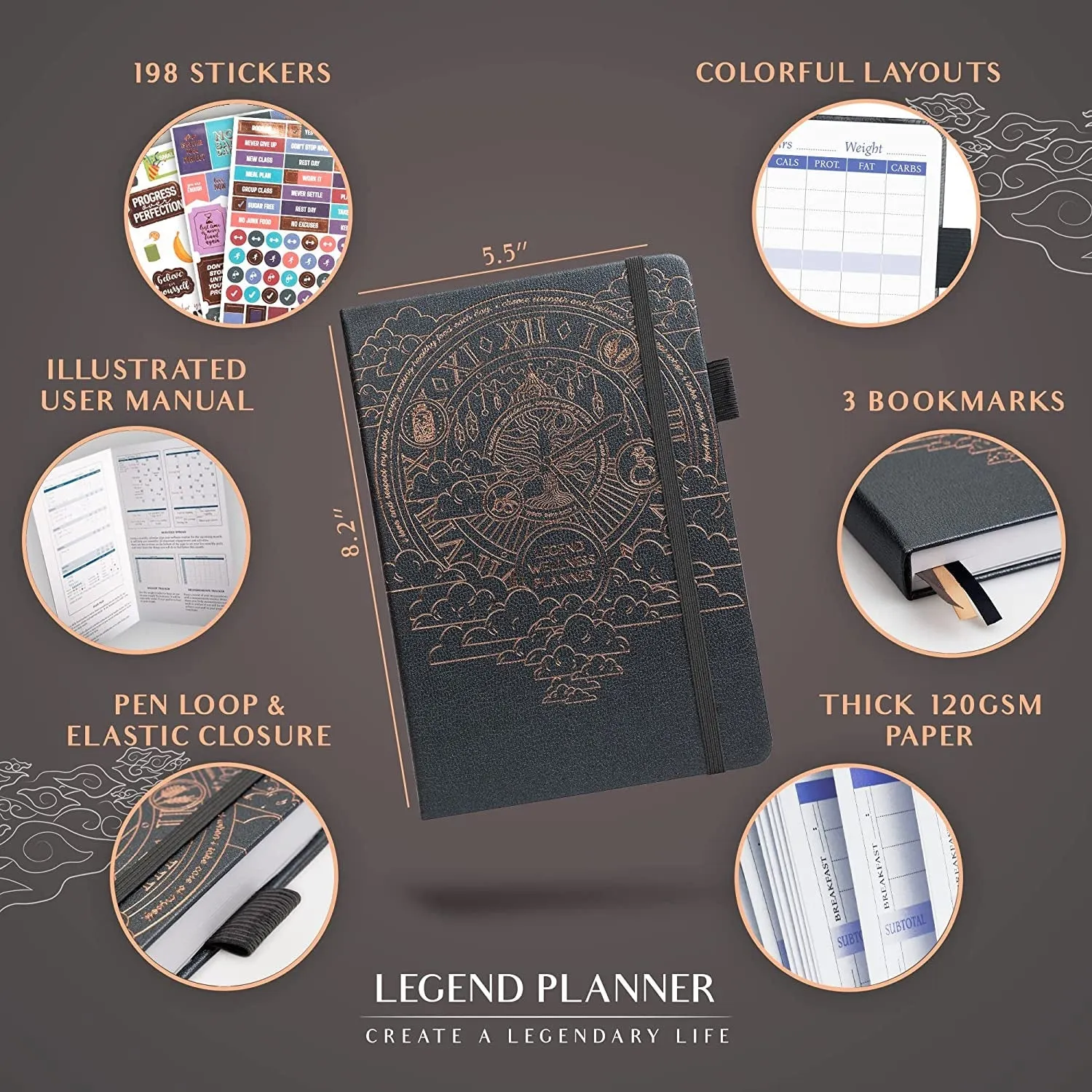 Elevate Your Well-being with the Legend Wellness Planner & Food Journal