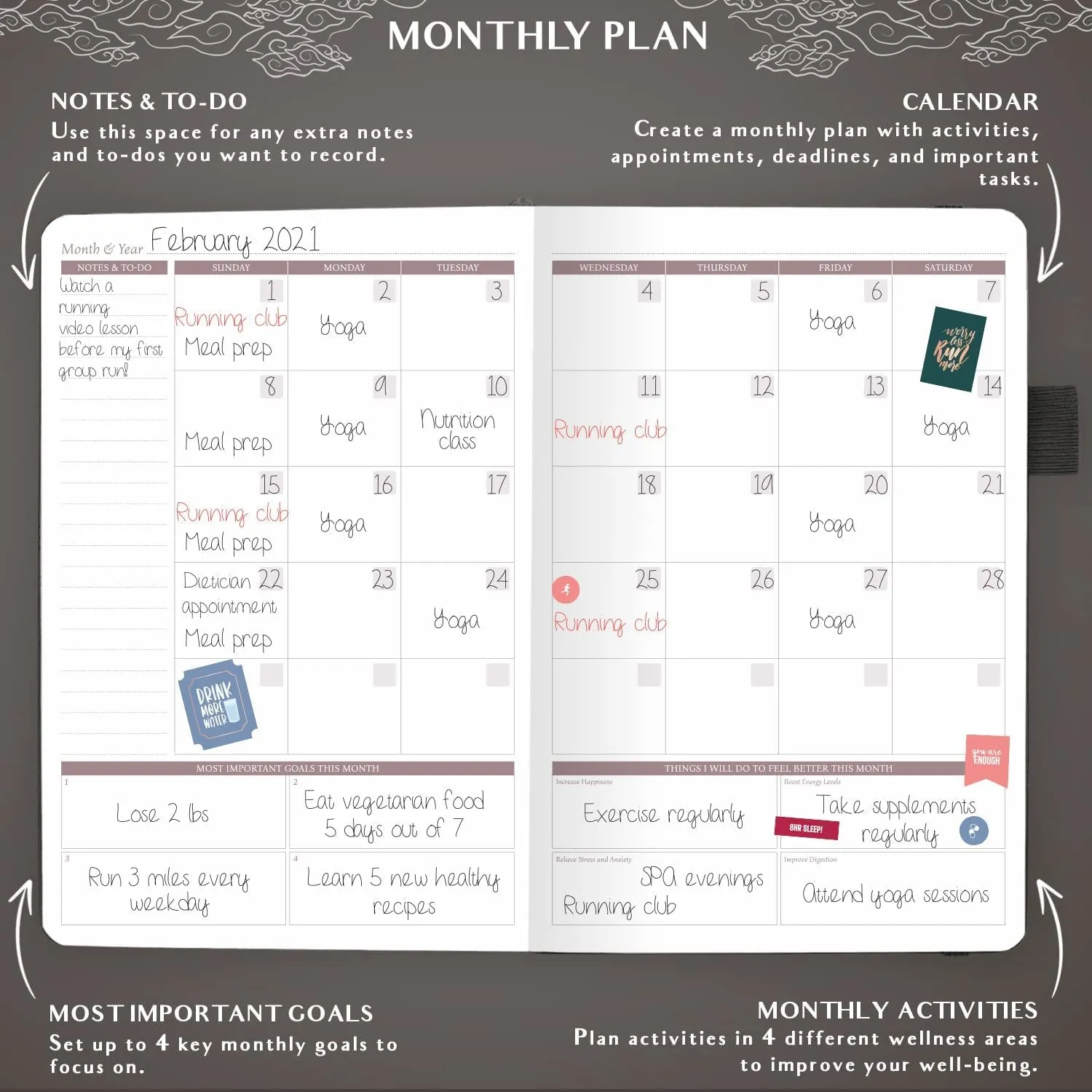 Elevate Your Well-being with the Legend Wellness Planner & Food Journal
