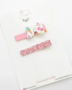 Elie's Bowtiful Bows - Ice Cream Treats Bar Clips 2.5"