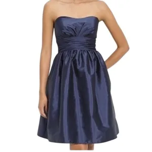 Eliza J. Strapless Navy Cocktail Dress - Size 14