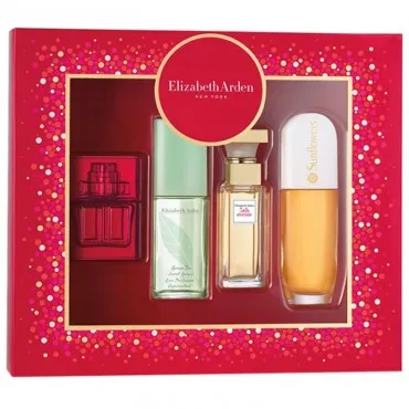 Elizabeth Arden Red Door EDT 10ml   Green Tea EDP 15ml  5th Avenue EDP 10 ml   Sunflowers EDT 15ml Women's Set, 50 ml