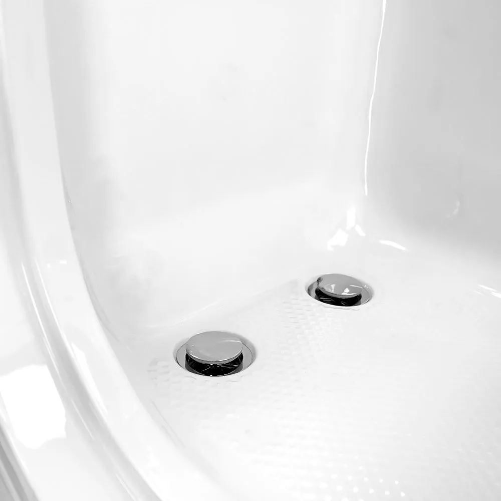 Ella Capri 30"x52" Acrylic Soaking Walk-In-Bathtub, Left Outward Swing Door, 5 Piece Fast Fill Faucet, 2" Dual Drain