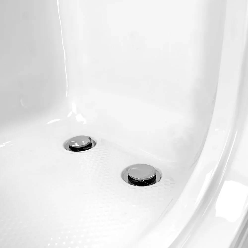 Ella Capri 30"x52" Acrylic Soaking Walk-In-Bathtub, Right Outward Swing Door, 5 Piece Fast Fill Faucet, 2" Dual Drain