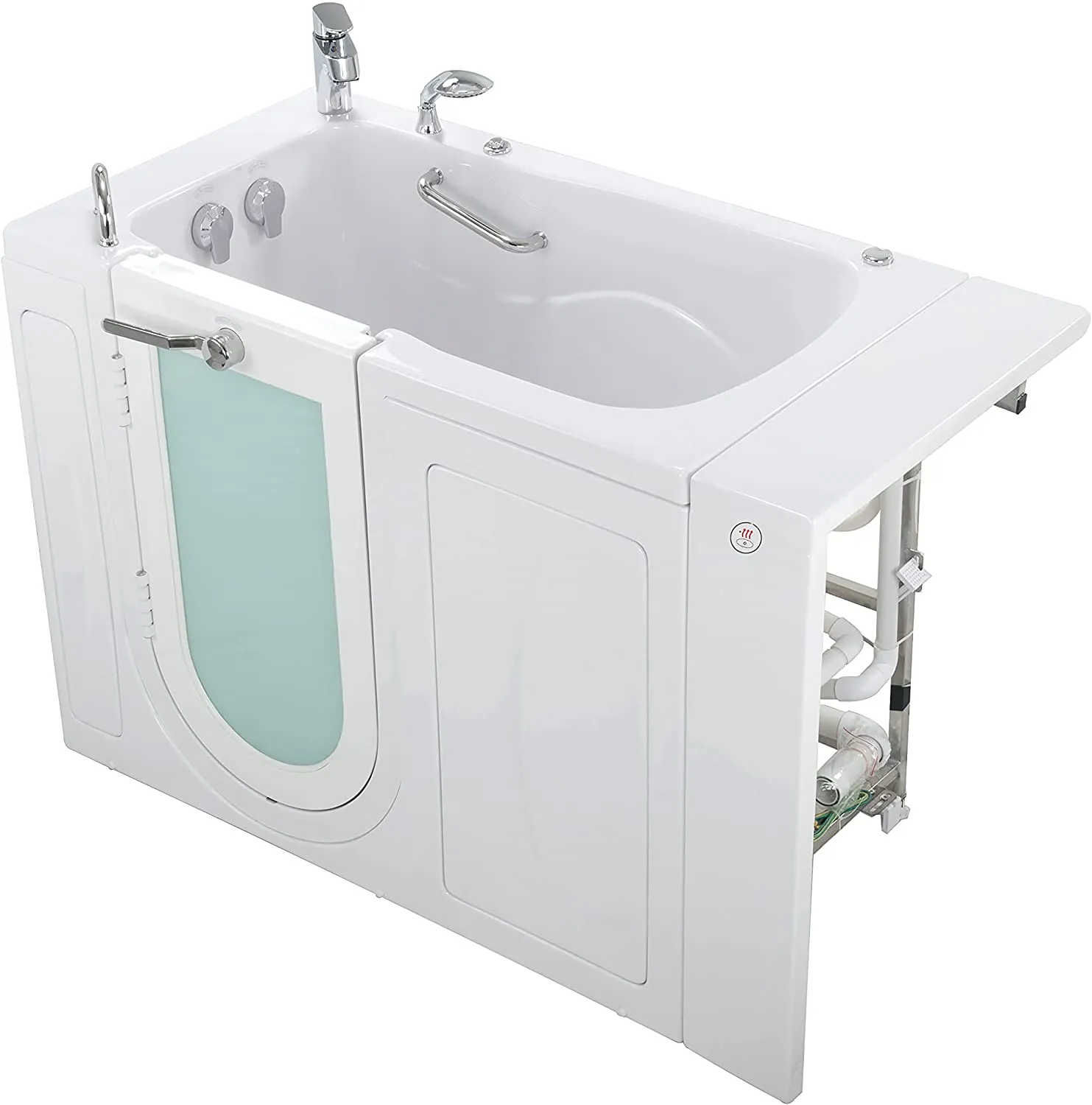 Ella's Bubbles OA3052H-L Capri Hydro Massage Acrylic Walk-in Bathtub, 30"x 52", White