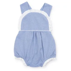 Eloise Girls' Bubble - Blue and White Stripes