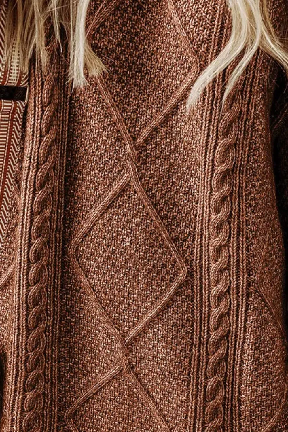 Emmy Cable-Knit Round Neck Sweater Dress