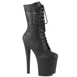 ENCHANT-1040PK  Black Faux Le/Black Matte