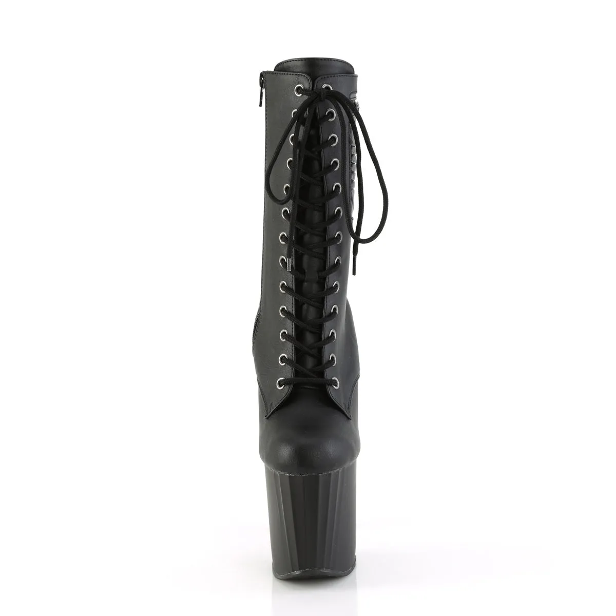 ENCHANT-1040PK  Black Faux Le/Black Matte