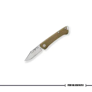 [End of Season Sale 🎉🛒] Buck 0250GRS-B Saunter, Drop Point, Green Micarta