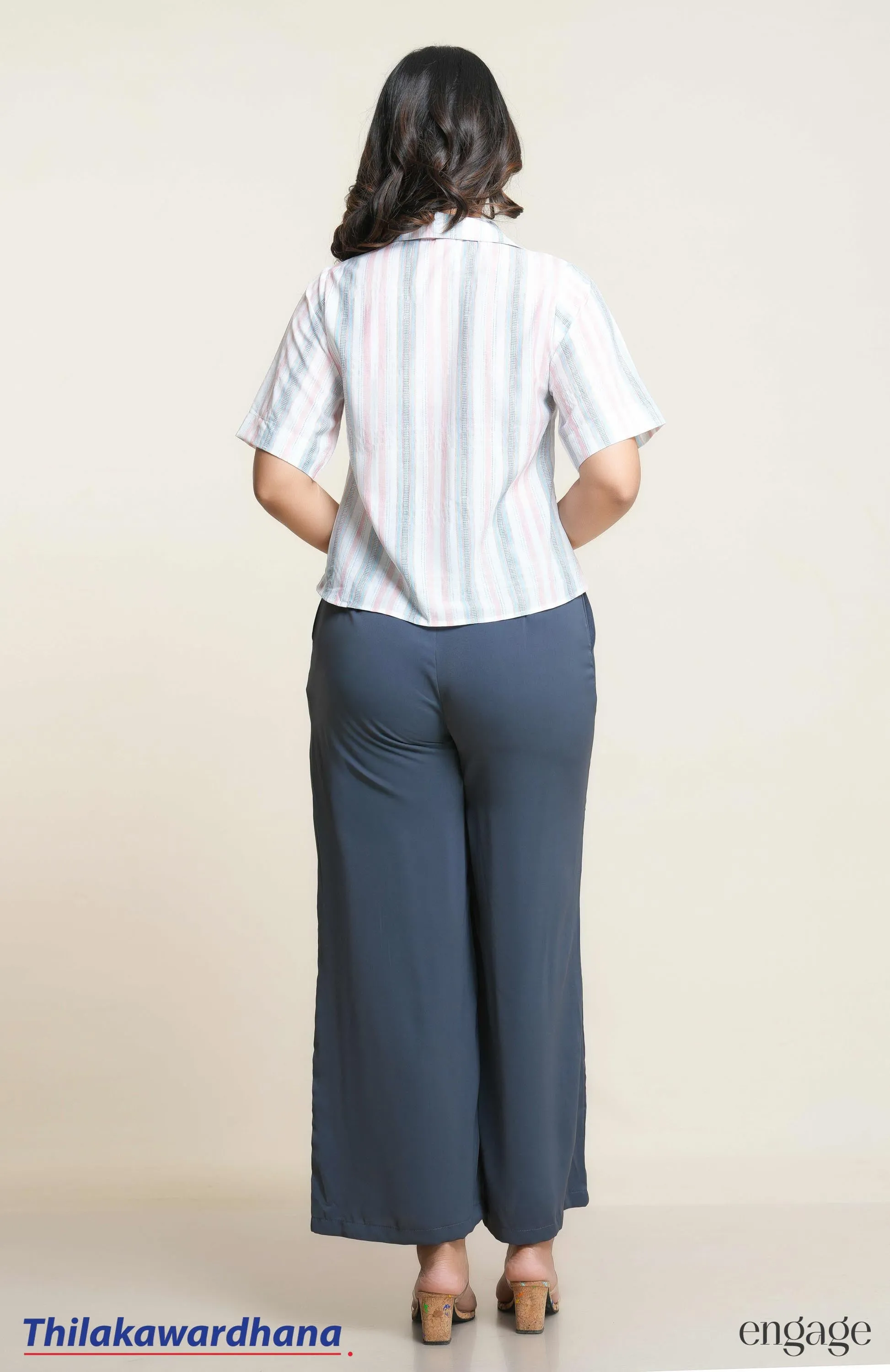 Engage Striped Pocket Detailed Top
