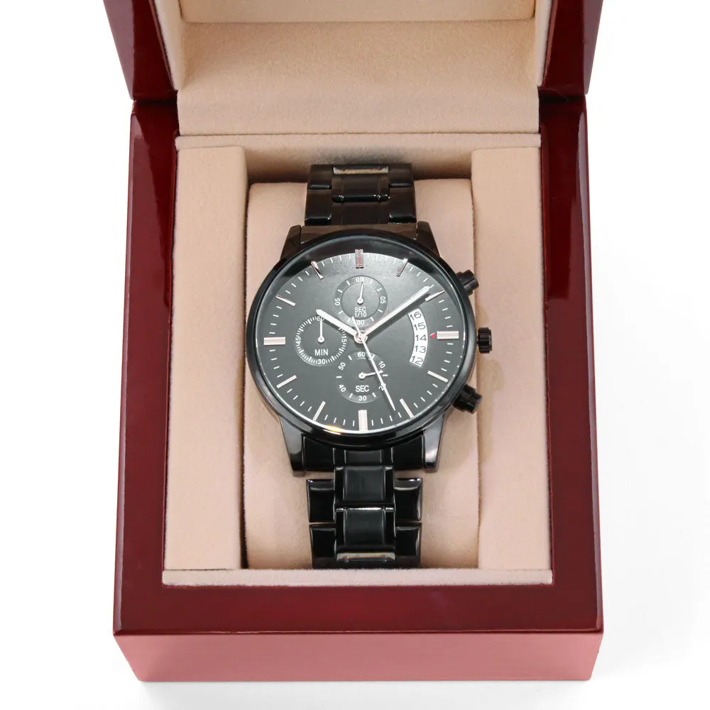 Engraved Watch For Grandson From Grandparents - We'll Always Be Here For You