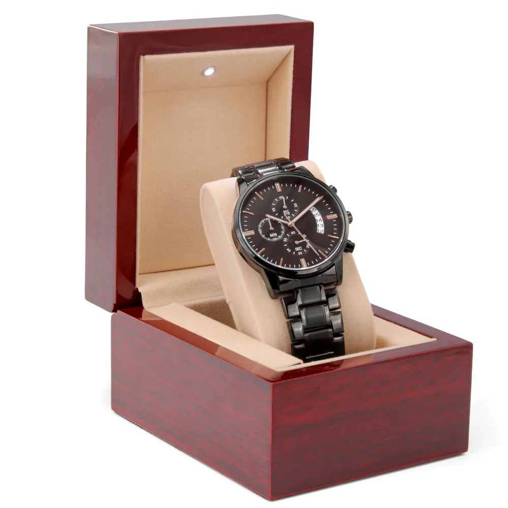 Engraved Watch For Grandson From Grandparents - We'll Always Be Here For You
