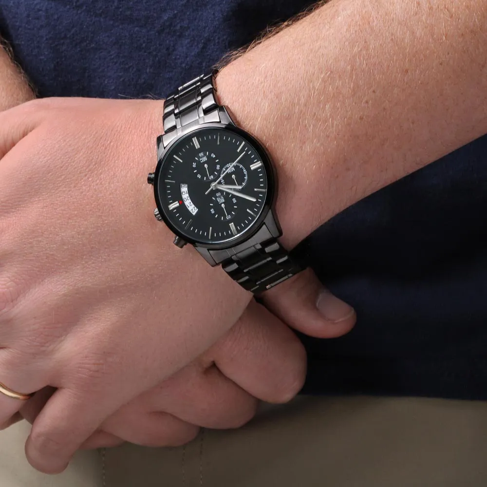Engraved Watch For Stepson From Stepdad - I'll Always Be Here For You