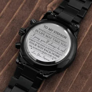 Engraved Watch For Stepson From Stepmom - I'll Always Be Here For You